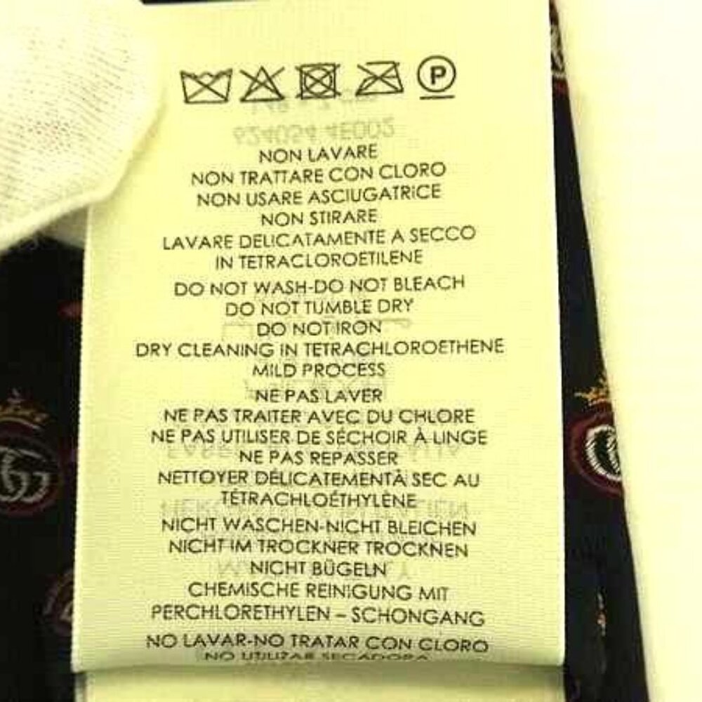 Gucci 100% Silk Necktie Gentlemen Business Navy Az4169 - Picture 4 of 5